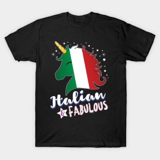 Italian & Fabulous Unicorn T-Shirt